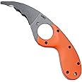 CRKT Bear Claw Emergency Rescue Fixed Blade Knife with Sheath: Hawkbill with AUS 8 Steel Blade, Glass-Reinforced Nylon Handle, 2511ER