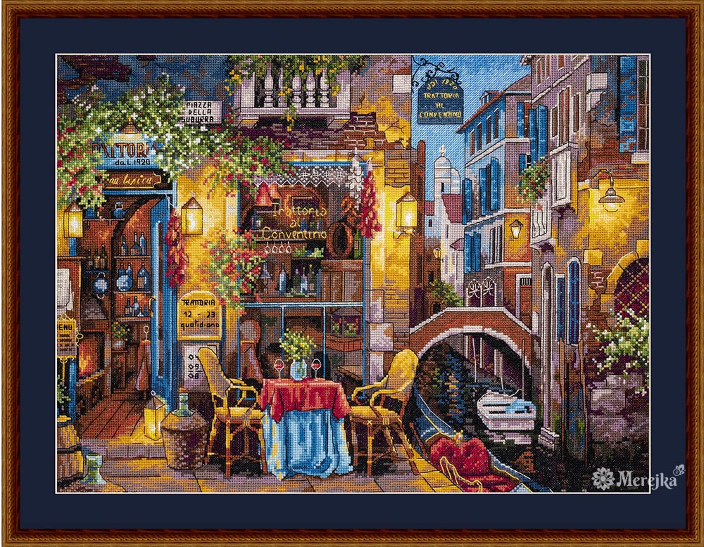 Merejka K-160 Special Venice Counted Cross Stitch Kit, Cotton, Multi-Colour, 30 x 40 cm