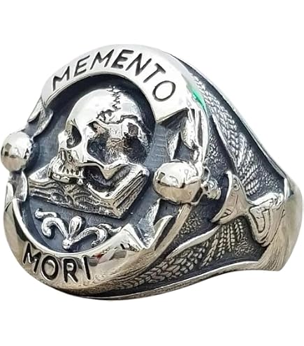 SAINTHERO Men's Vintage Stainless Steel Band Rings Gothic Devil