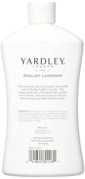 YARDLEY LONDON ENGLISH LAVENDER LIQUID HAND SOAP REFILL, 16 OUNCE
