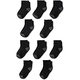 Amazon Essentials Unisex Kids' Ankle Socks, Everyday Casual, 10 Pairs