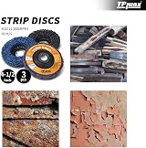 TPmax 115mm Strip Discs 3 Pack Purple Blue Black 4.5 inch 22mm Arbor view 3