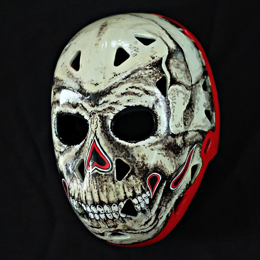 tripple_777 1:1 Custom Vintage Fiberglass Roller Ice Hockey Goalie Mask Helmet Gary Bromley Skelator HO34 : Sports & Outdoors