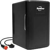 Koolatron Retro Mini Fridge 6L 12V AC/DC Table Top Cooler Warmer Black view 1