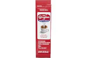 NESTLE COFFEE MATE Nestle Carnation Coffee Creamer Half and Half, Made with Real Dairy, 0.304 fl oz Liquid Stick Pack (Box of 240)