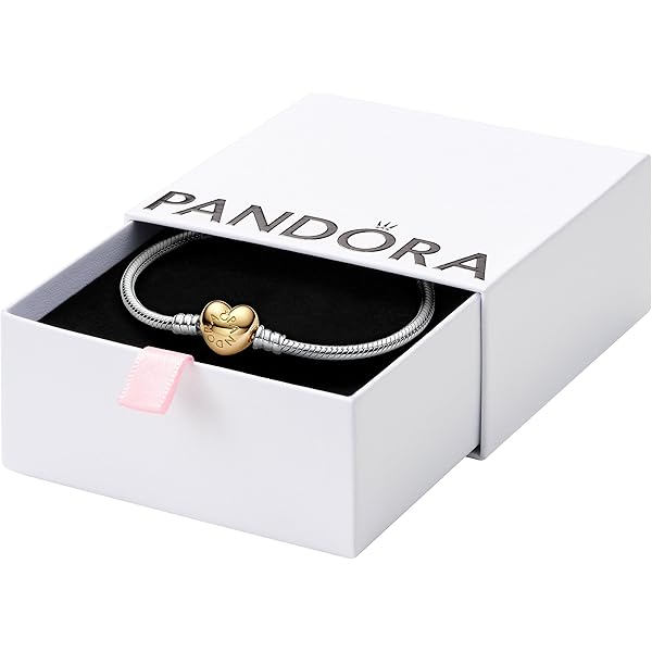 Amazon.com: PANDORA Moments Sparkling Pavé Clasp Snake Chain