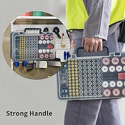 Battery Organizer Storage Case with Tester