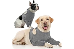 Nanaki Surgery Dog Recovery Suits for Front Legs, Dog Leg Sleeve to Stop Licking, Doggy Anti-Lick Wounds Pants, Pet Wound Cover Protective Sleeves Arm Protector for Injuries & Joint Pain