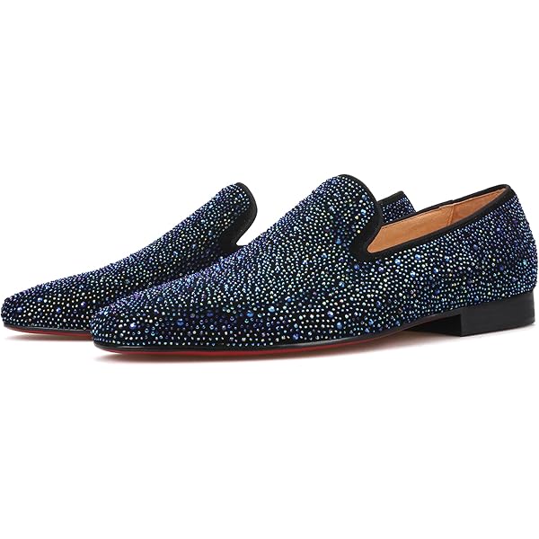 FERUCCI BLUE CRYSTAL SLIPPERS LOAFER SIZE 13 PROM WEDDING OR ANY OCCASION SHOES FERUCCI | Shoes | Ferucci Blue Crystal Slippers Loafer Size  main image 4