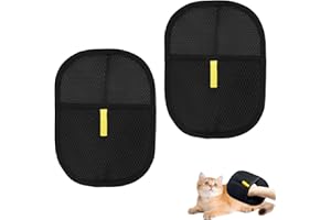 DVHNMK Pet Hair Remover Glove,Electrostatic Pet Hair Removal Gloves for Couch,Cat Grooming Gloves,Reusable Cat and Dog Hair Remover for Sofas,Furniture,Carpets,and Curtains (2 PCS)