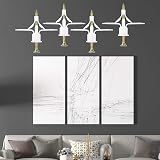 Yibaijia 100 Plasterboard Wall Plugs and Screws Set White view 4