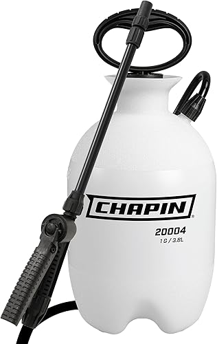 Chapin 20004 Pump Sprayer, 1-Gallon SureSpray Translucent Tank with an Easy Fill Funnel-Top Opening, Adjustable Cone Nozzle &