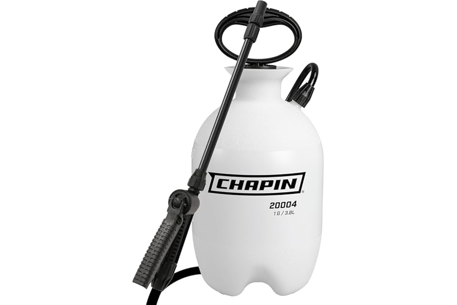Chapin 20004 Pump Sprayer, 1-Gallon SureSpray Translucent Tank with an Easy Fill Funnel-Top Opening, Adjustable Cone Nozzle &