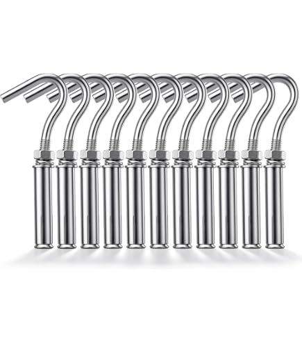 Amazon.com: Lhooks,Lhook Screws, 10PC 1/2/5/s 304 Stainless Steel