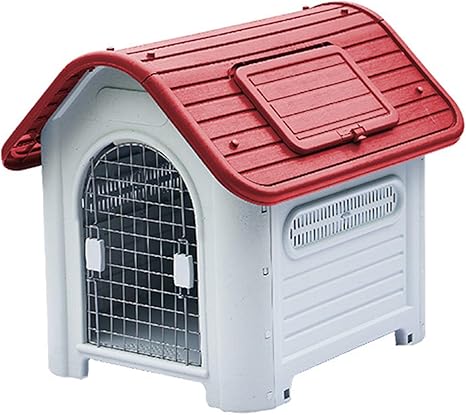 Amazon Co Jp 冬の犬小屋 屋外の暖かいpp防風および防雨犬小屋 中小型犬用の取り外し可能な犬小屋ペットハウスシェルターアニマルハッ ピンク ホーム キッチン