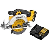 DEWALT 20V MAX 6-1/2-Inch Circular Saw Kit, with 5.0-Ah Battery and Charger (DCS391P1)
