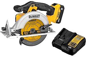 DEWALT 20V MAX* 6-1/2-Inch Circular Saw Kit, 5.0-Ah (DCS391P1)