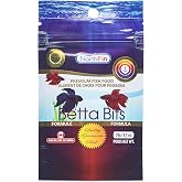 Northfin Betta Bits Fish Food, Slow-Sinking Pellets, 1mm, 20g | Betta Bits Formula; slow-sinking food for betta fish; whole Antarctic krill, herring &amp; sardine; crafted in Canada
