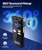 ZIPCIDE 128GB Digital Voice Recorder One Touch 3072 kbps DSP ANC view 4