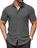 COOFANDY Men's Dress Shirts Stain Defense Casual