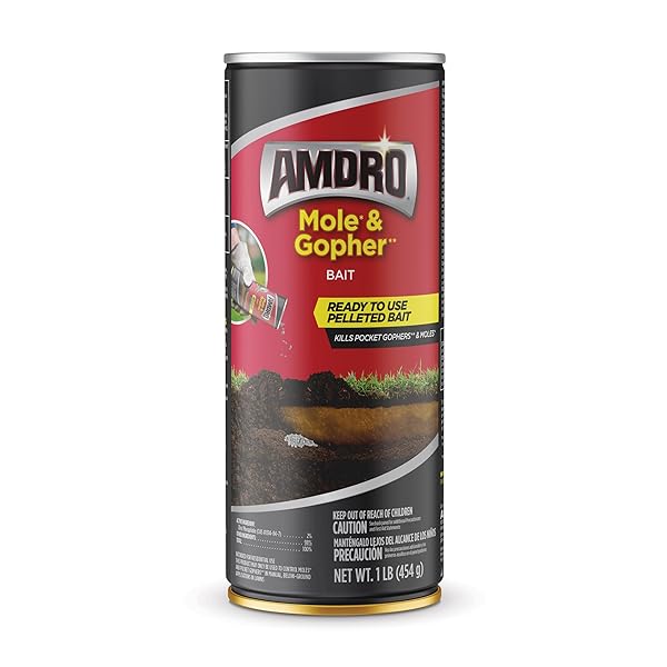 AMDRO AMDRO MOLE AND GOPHER AMDRO MOLE & GOPHER BAIT, CLEAR