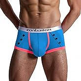 ZAIGGUT Mens Bamboo Viscose Underwear Support Pouch Boxer Briefs Soft & Breathable Underwear