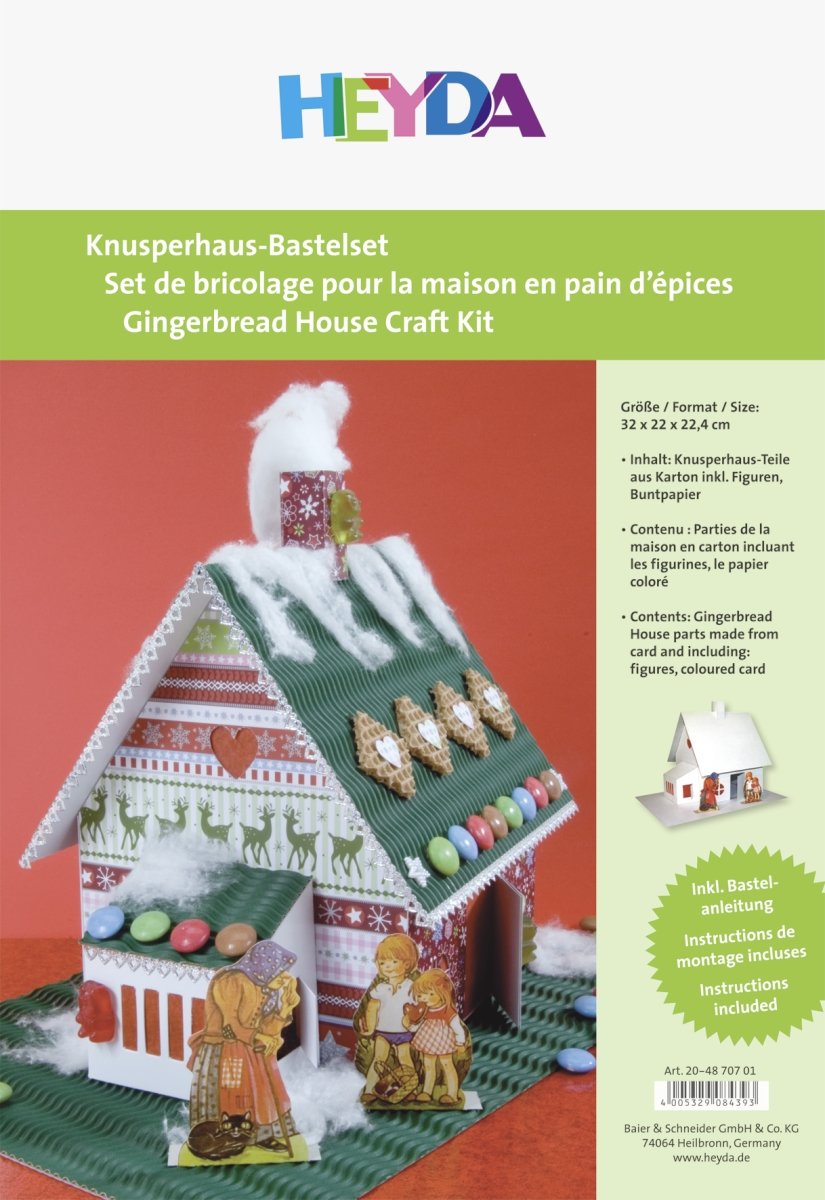 Heyda Crispy House Craft Set, White Cardboard