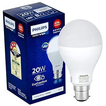 Philips Stellar Bright 20-Watt LED Bulb (Cool Day Light/Crystal White)