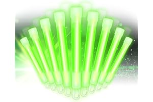 Glow Fever Super Bright Emergency Safety Military Grade Glow Sticks with 5 Minutes Duration. Great for Concerts Live Events, 