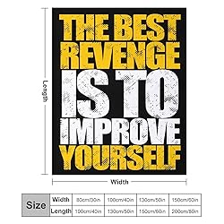 Inspirational Slogan Blankets 50”x40” for Women