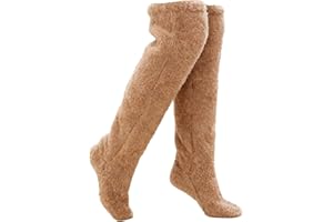 Over The Knee Socks,Fuzzy Long Stockings,Warmers Winter Home Fluffy Sleeping Socks.