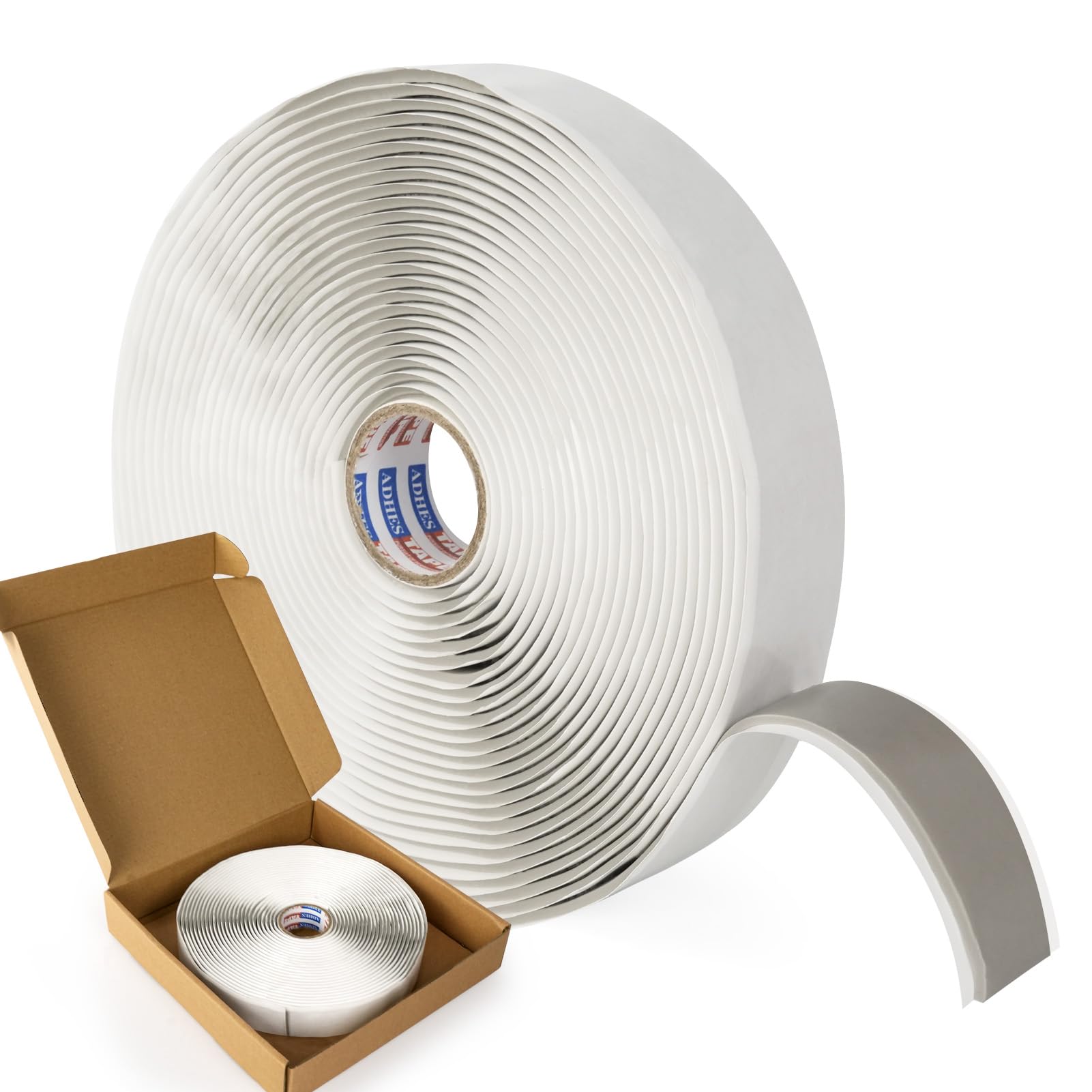 ADHES Butyl sealant Tape 19mm x 9m x 3mm, 1 Rolls Gray Butyl Rubber Sealant Tape for RVs, Vehicles, Marine and Home Repair – Ideal for Headlights, Windows, Doors, and Windshields