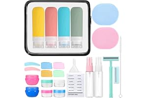 IMPORX 26 Pack Travel Size Toiletries Travel Bottles Tsa Approved Travel Essentials for Women Travel Size Containers Silicone Leak Proof Toiletry Bottle Travel Accessories