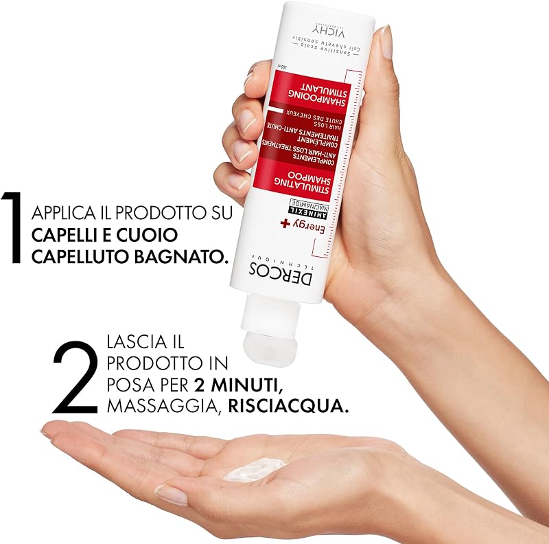 Dercos Shampooing Anti-Chute Energy + Niacinamide AHA Vitamine E 400ml