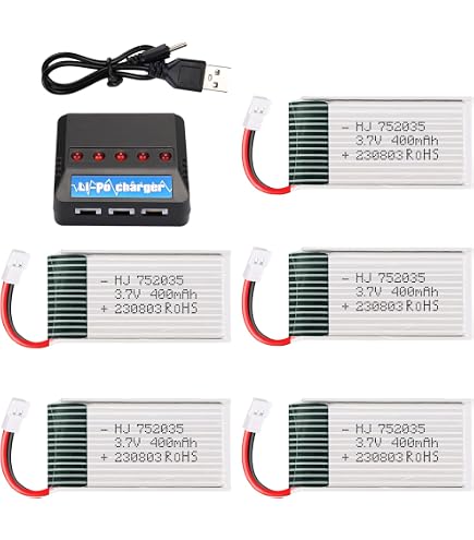 3PCS 3.7V 600mAh 802540 Battery For SYMA X5C Drone & Other RC Quadcopters - View #5