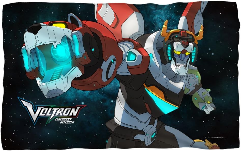 Trevco Voltron: Legendary Defender in Space Fleece Blanket