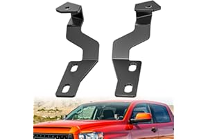 Nilight Ditch Light Brackets Hood Hinges Mount Bracket Kit for Auxiliary Offroad LED Pods Work Lighting Compatible with Toyot