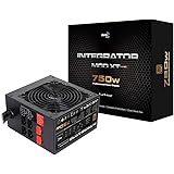 AeroCool Integrator Mod Xt 750W Power Supply, Semi-Modular, 80 Plus Bronze, Up to 85% Efficiency, 12 cm Black Fan, For Gamers & System Integrators - Black