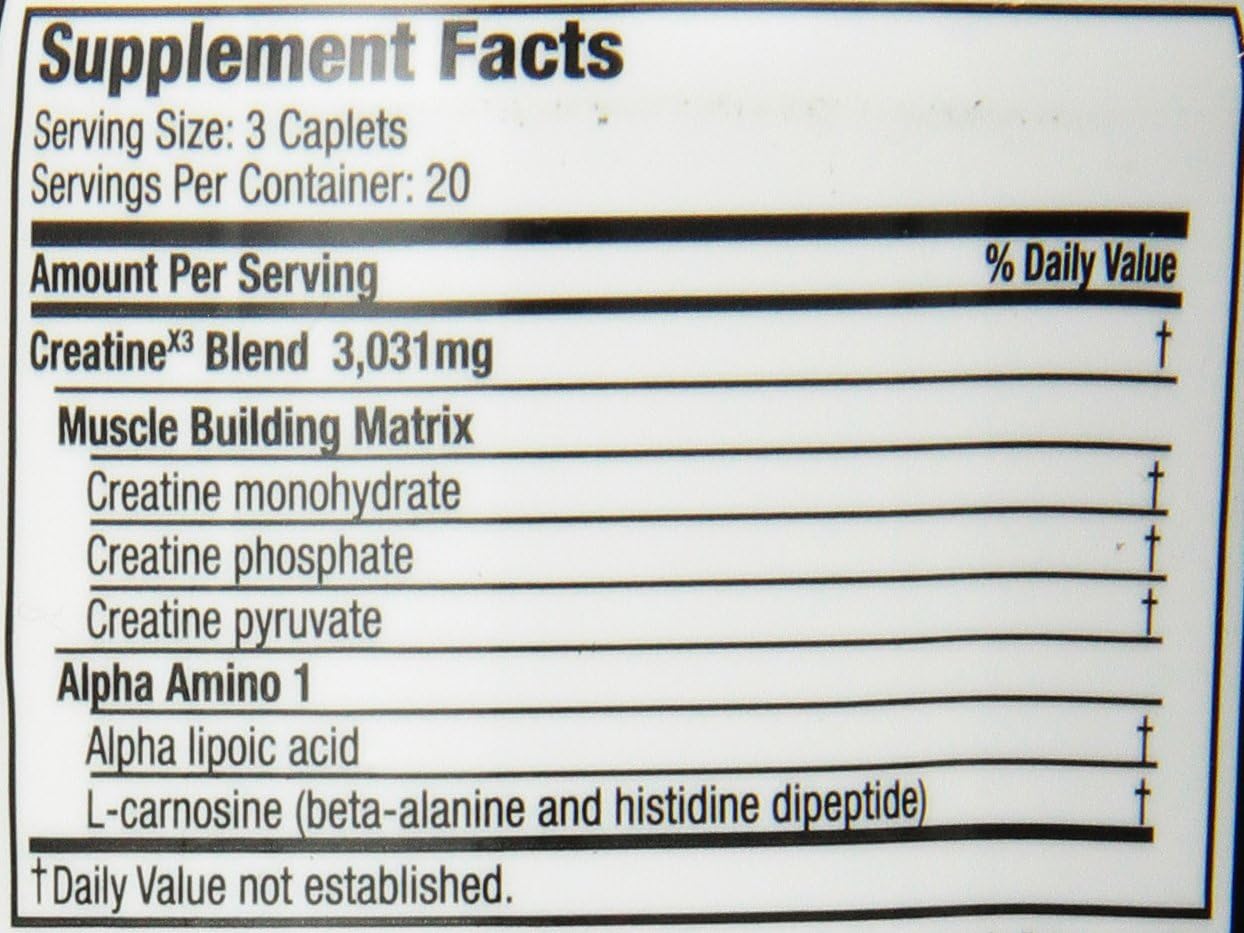 Creatine Pills - Mass Gainer | Six Star Elite | Creatine X3 Post Workout Recovery Pills | Creatine Monohydrate Blend | Muscle Recovery + Muscle Builder for Men & Women (60 Capsules): Health & Personal Care