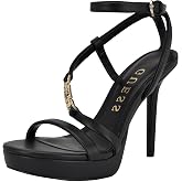 GUESS Women's Lucier Heeled Sandal, Black 002, 10