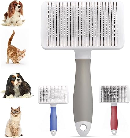Brosse Peigne Animaux Enlever Les Poils Longscourts Morts Toilettage Pour Chien Chat Flexibles En Acier Inoxydable Magichome