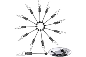 GoHobby RC Body Clips with Pull Tabs for Traxass TRX4 Arrma Axial SCX10 Redcat HSP Himoto 1/8 1/10 RC Car Shell, 20-Pack (Silver)