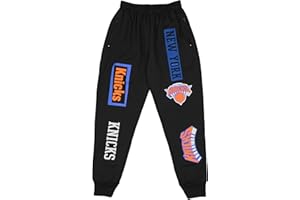 FISLL NBA Teams Wordmark Jogger Sweatpants for Men (Small - 3XL)