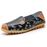 VenusCelia Women's Floral Comfort Walking Flat Loafer