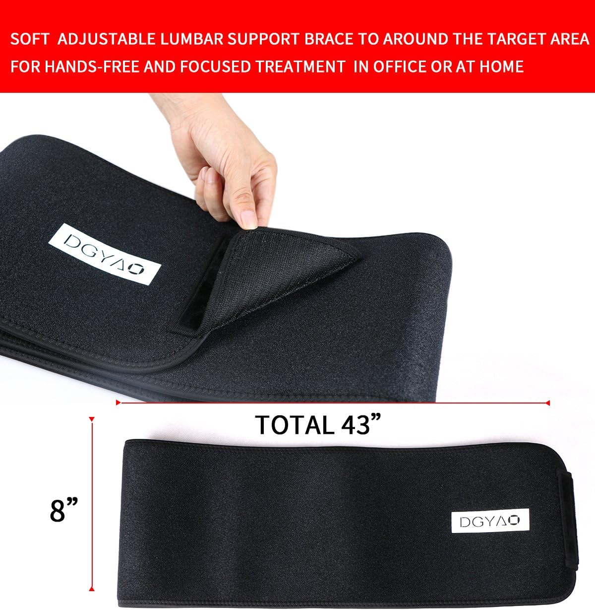 Red Light Near Infrared Therapy Led Benefits Back Pain Reliever Home Use Wearable Wrap Deep Penetrating Heals Lighting Pad Relief for Arthritis Feet Joints Muscle Knee Elbow Inflammation Nerve Damage: Health & Personal Care