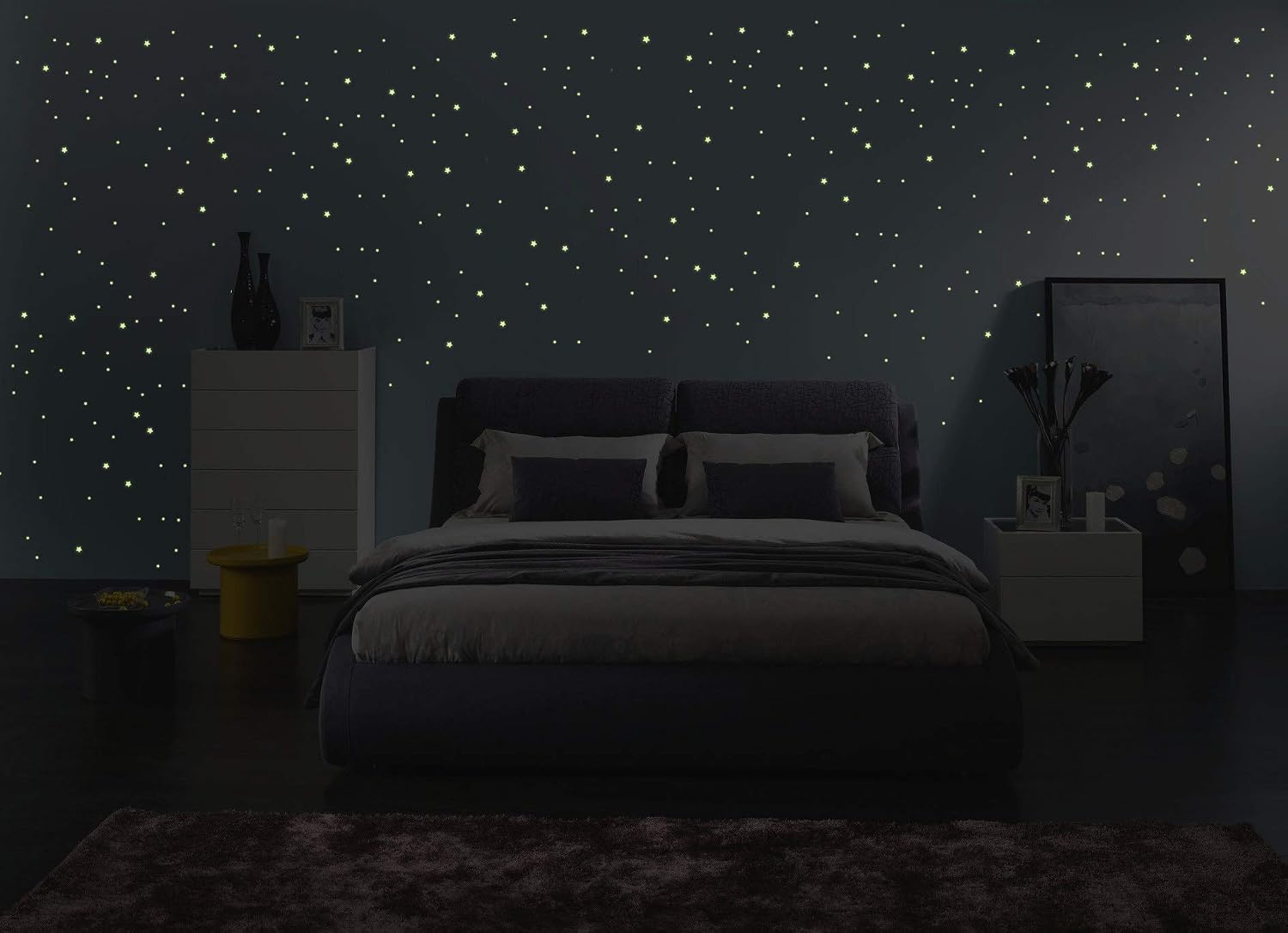 Glow in The Dark Milky Way Stickers - 240 Mini Stars and Planets, Phosphorescent, 23x16 cm - Image 5