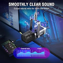 FIFINE Gaming Equipment Bundle, Dynamic XLR/USB
