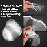 DIUJHUUY 50 Pcs Clear Face Visors PET Transparent Shower Eye Protector Shields view 3