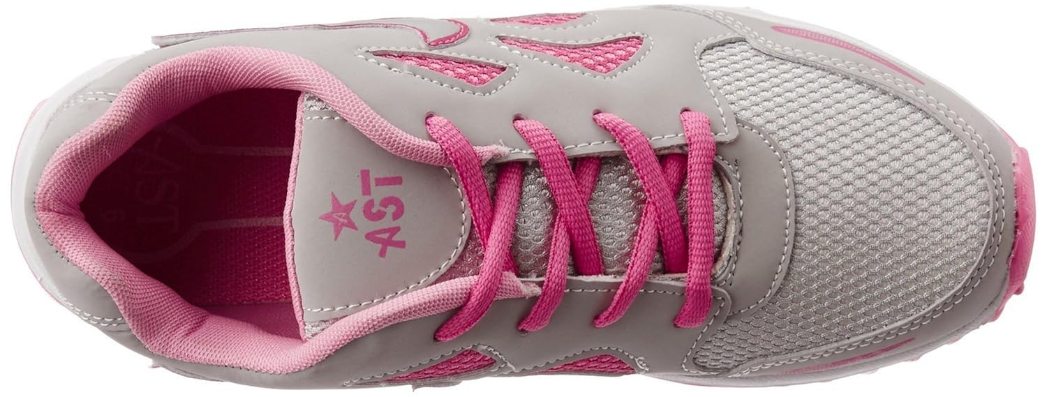 shoes t20 women's grey & pink running shoe