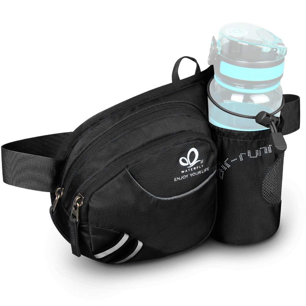 Waterfly Waist Fanny Pack, Waist Pack with Bottle Holder Water